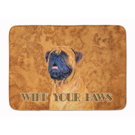 Carolines Treasures Mastiff Wipe Your Paws Machine Washable Memory Foam Mat SS4881RUG